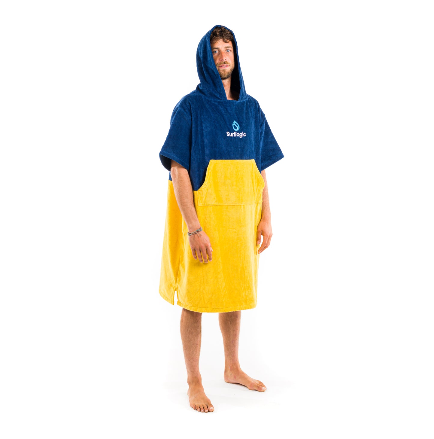 Surflogic Cyan and Navy Poncho
