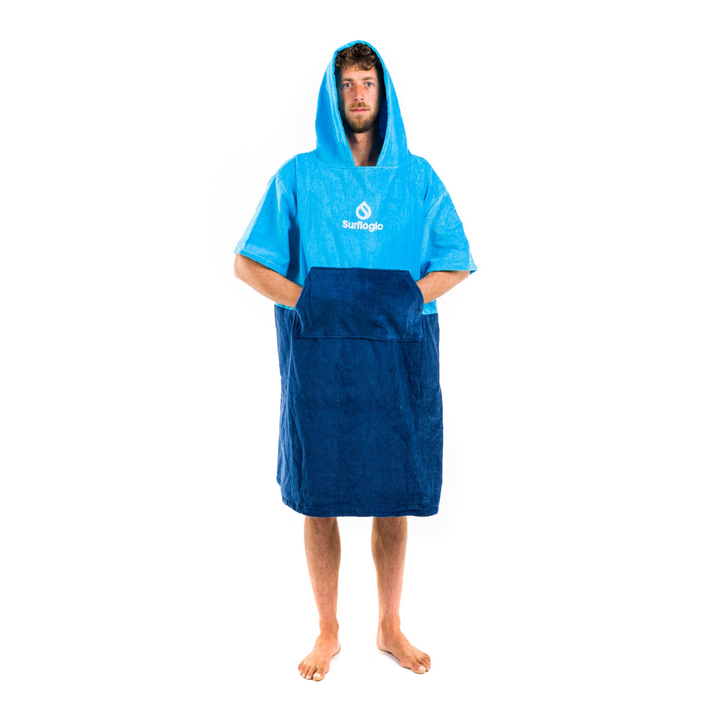 Surflogic Cyan and Navy Poncho