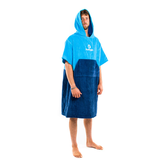 Surflogic Cyan and Navy Poncho