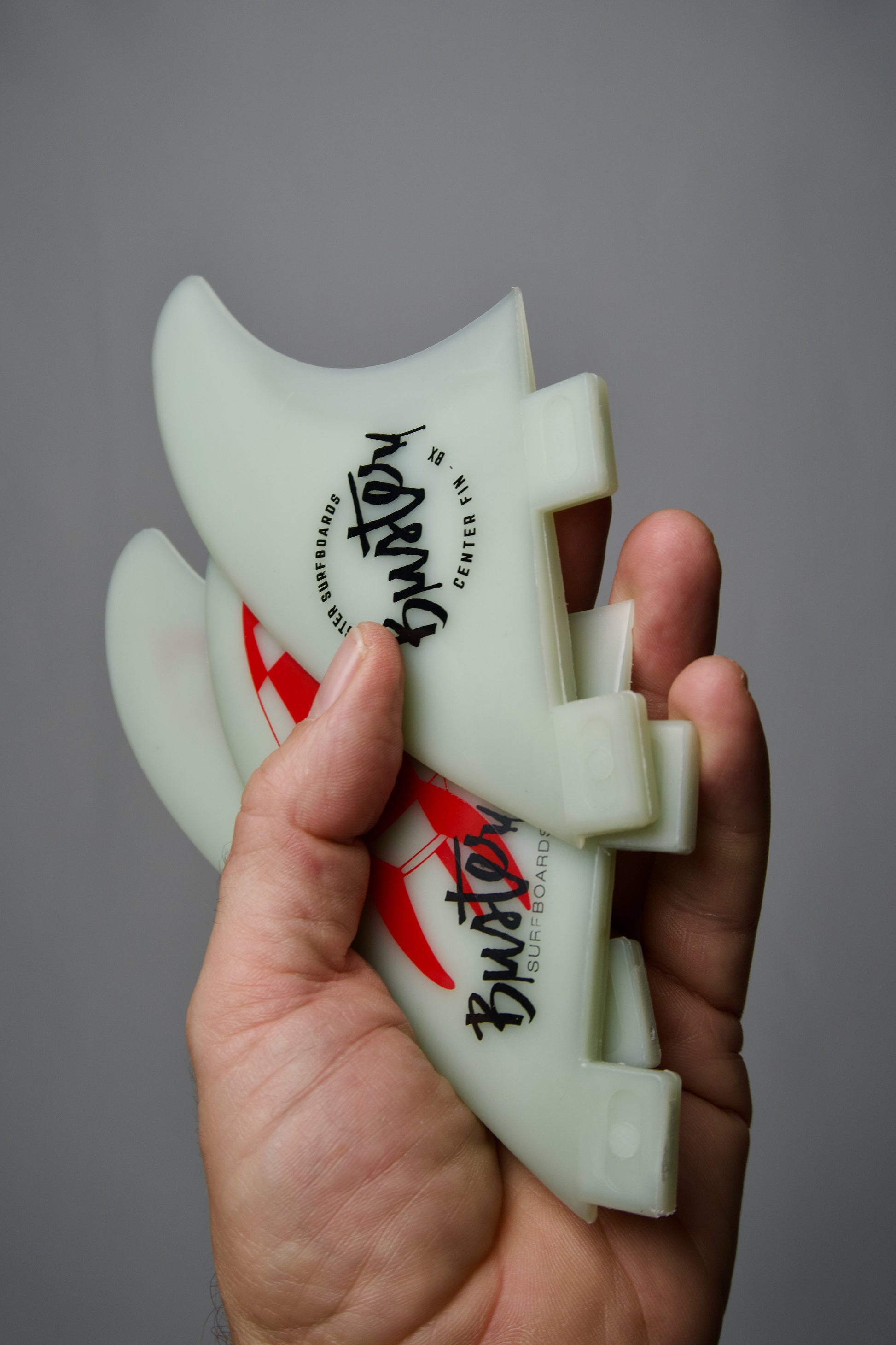 Buster Truster river Fin Set Rocket Artwork S XS size