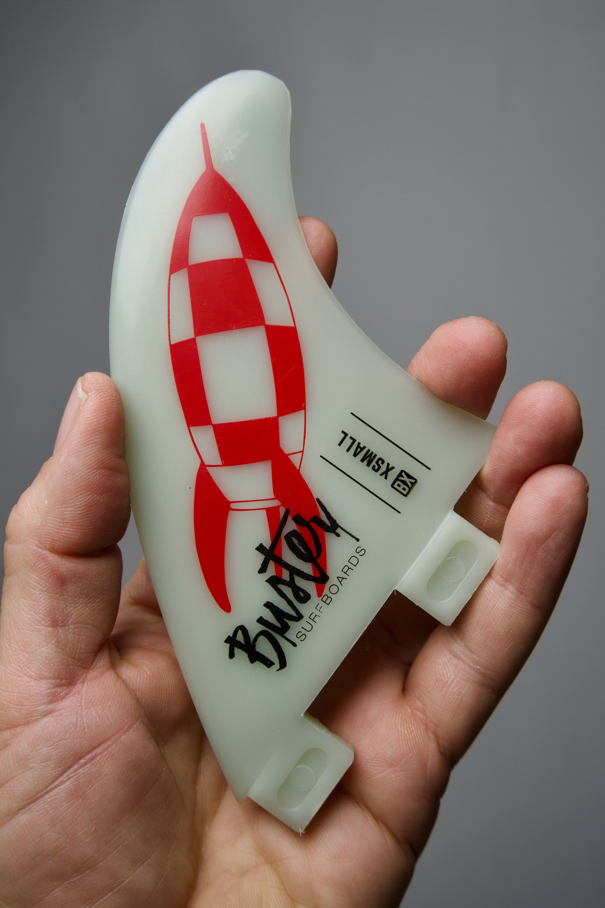 Buster Truster river Fin Set Rocket Artwork S XS size