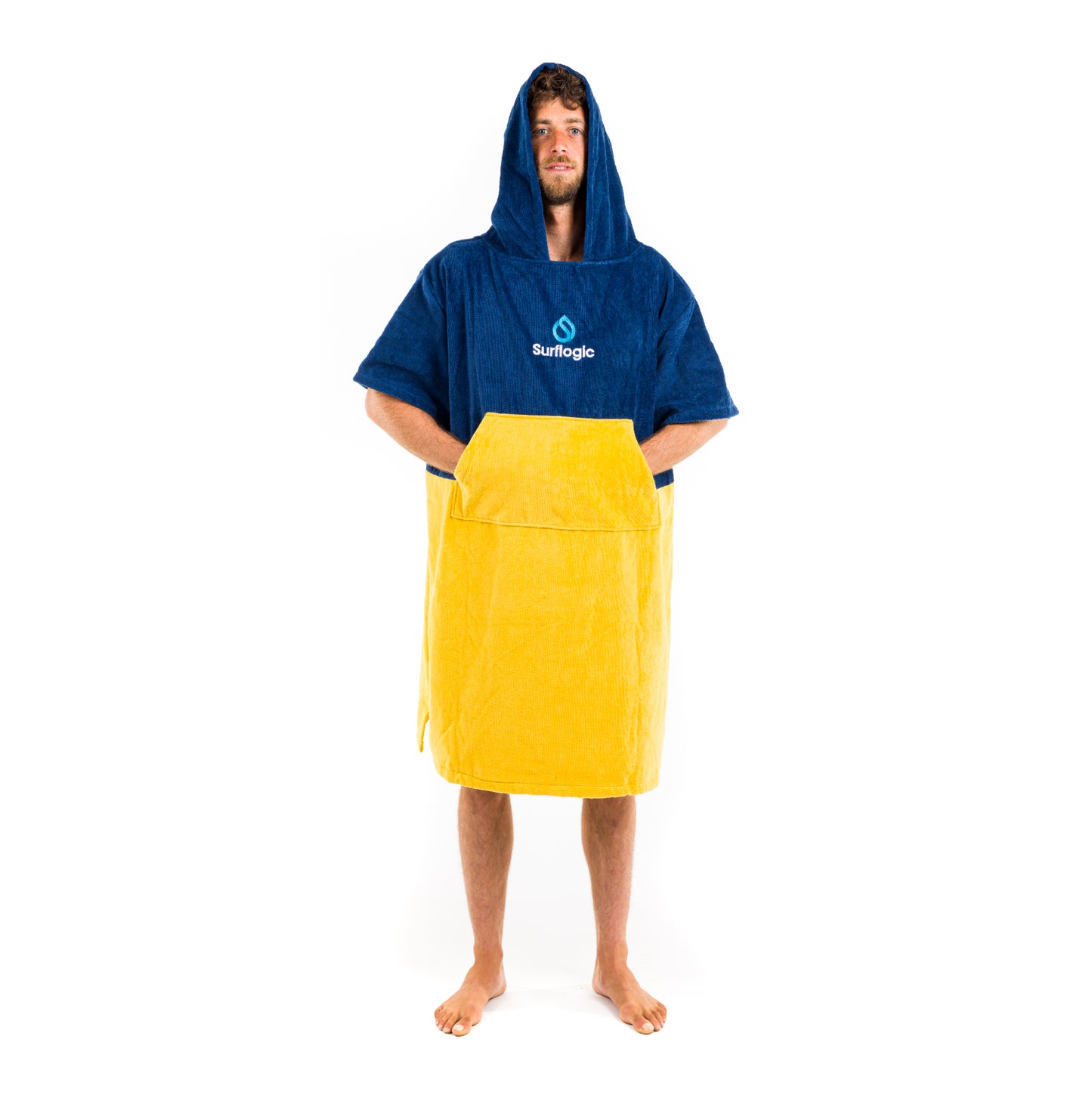 Surflogic Cyan and Navy Poncho