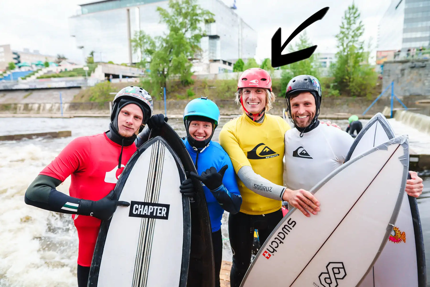 Surfaři na Vltavě. Quiksilver lycry