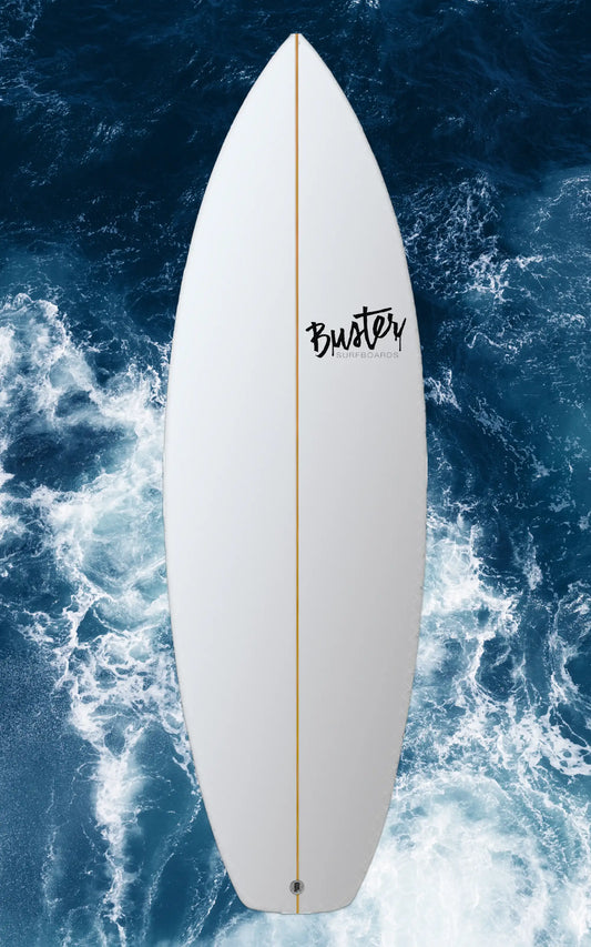 Surfboard Buster 5'4 C-Type Super Rails and ocean