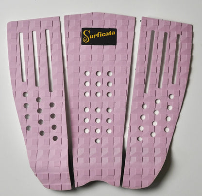 Třídílný růžový tail pad Surficata Pink Flamingo z EVA pěny, pohled shora.